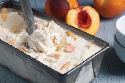 Peach Ice Cream Recipe Image